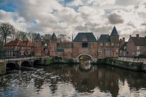 Amersfoort Koppelpoort Medieval Gate Wallpaper