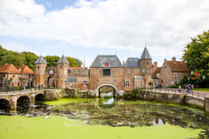 Amersfoort Koppelpoort Medieval Gatehouse Wallpaper