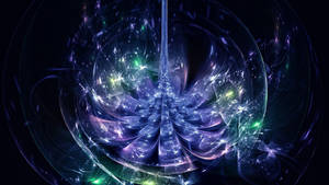 Amethyst Lotus Fractal Wallpaper