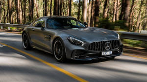 Amg Gt R In The Forest Wallpaper