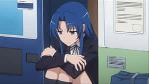 Ami Kawashima Striking A Confident Pose In A Vibrant Setting Wallpaper