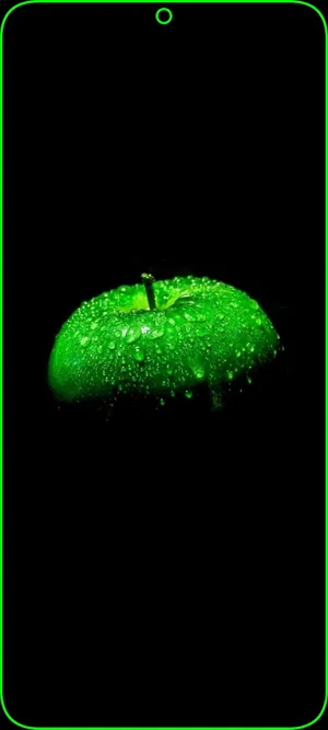 Amoled Android Green Apple Wallpaper