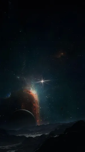 Amoled Milky Way At Night Wallpaper