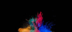 Amoled Powder Explosion Wallpaper