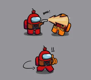 Among Us Character Imposter Wallpaper