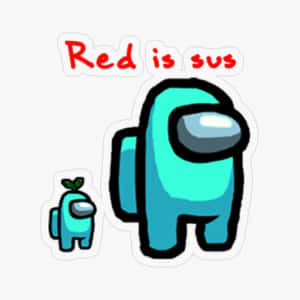 Among Us Red Is Sus Wallpaper