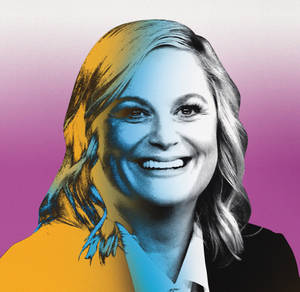 Amy Poehler Vector Artwork Wallpaper