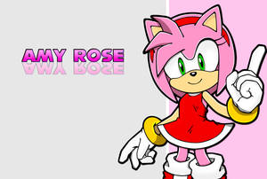 Amy Rose Digital Art Wallpaper