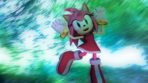 Amy Rose Green Aesthetic Wallpaper