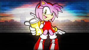 Amy Rose Lemonade Art Wallpaper