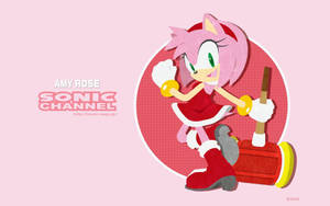 Amy Rose Pink Vector Art Wallpaper