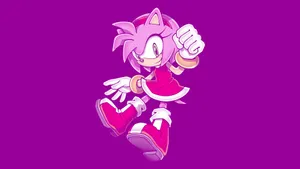 Amy Rose Purple Aesthetic Wallpaper