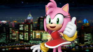 Amy Rose Radical Highway Artwork Wallpaper