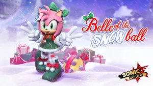 Amy Rose Snowball Belle Wallpaper
