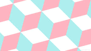 An Abstract Pastel Blue And Pink Wallpaper Wallpaper