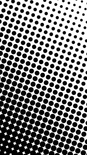 An Abstract Pattern Of Black And White Dots Wallpaper