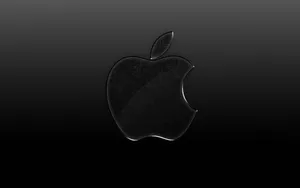 An Abstract Shiny Glossy Black Surface Wallpaper