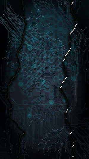 An Abstract View Of Deep, Dark Teal Wallpaper