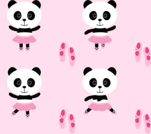 An Adorable Kawaii Panda With Its Fluffy Fur Wallpaper