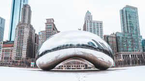 An Aerial View Of The Amazingly Beautiful City Of Chicago Wallpaper