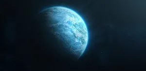An Aerial View Of The Beautiful Blue Planet Wallpaper