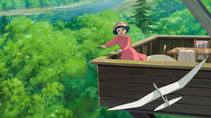 An Aerial View Of The Magnificent City Of Wind Rises Wallpaper