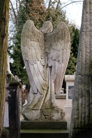 An Angel Statue In Krakow Poland Wallpaper