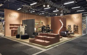 An Artist Displaying Her Work At A Colorful And Sophisticated Art Exhibition. Wallpaper