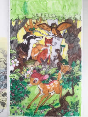 An Artistic Representation From The Book ‘the Animals Of Farthing Wood’. Wallpaper