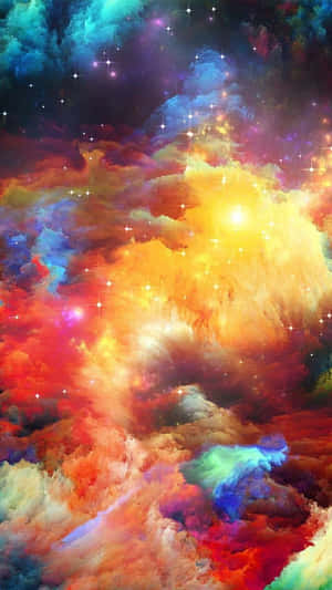 An Artistic View Of A Distant Galaxy Wallpaper