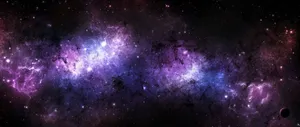 An Astonishing Glimpse Into A Dazzling Black And Purple Galaxy Wallpaper