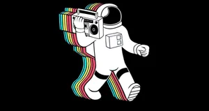 An Astronaut Begins His Mission In The Great Unknown Of Outer Space Wallpaper