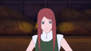 An Edited Wallpaper Of Kushina Uzumaki, A Powerful Fuinjutsu Specialist In The Naruto Universe. Wallpaper