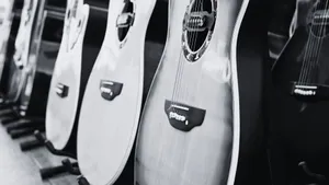 An Elegant Blend Of Music And Monochrome. Wallpaper