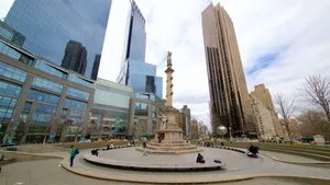 An Empty Columbus Circle Wallpaper