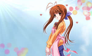 An Enchanting Image Of Sanae Furukawa From Clannad Wallpaper