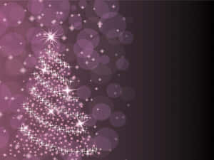 An Enchanting Purple Christmas Wallpaper