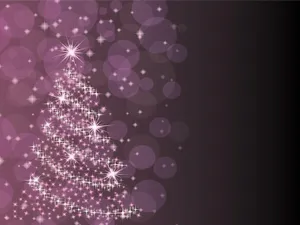 An Enchanting Purple Christmas Wallpaper