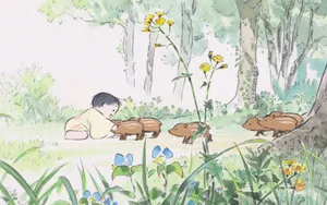 An Enigmatic Scene From The Tale Of The Princess Kaguya Wallpaper