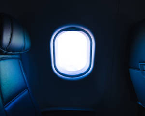 An Entire Plane Window Look Wallpaper