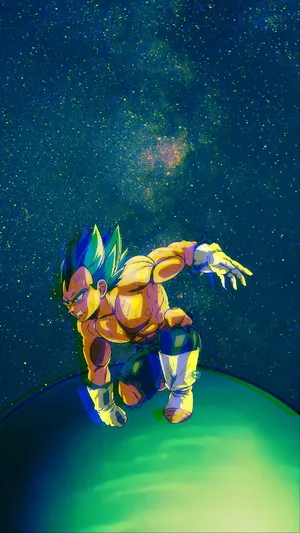 An Epic Battle Begins: Vegeta Takes On Cell In Dope Dragon Ball Z Wallpaper
