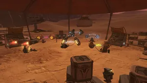 An Epic Podrace On Tatooine During The Battle Of Naboo Wallpaper