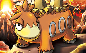 An Evolved Numel Pokémon Art Wallpaper