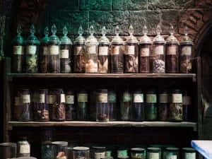 An Exciting Lesson In Potions With Professor Snape At Hogwarts Wallpaper