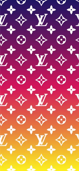 An Eye-catching Louis Vuitton Pattern Wallpaper