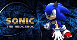 An Hd Illustration Of Sonic The Hedgehog Ready To Race. Wallpaper