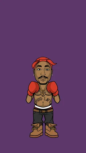 An Iconic Image Of Mobb Deep's Tupac Wallpaper