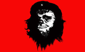 An Illustrated Brown And White Wookiee Wallpaper