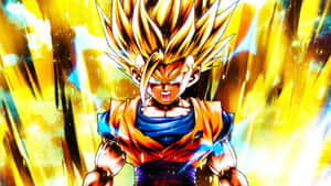 An Illustration Of Teen Gohan, Goku's Son, In The Popular Anime Series Dragon Ball Wallpaper