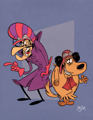 An Illustration Of The Hilarious Hanna-barbera Character, Muttley. Wallpaper
